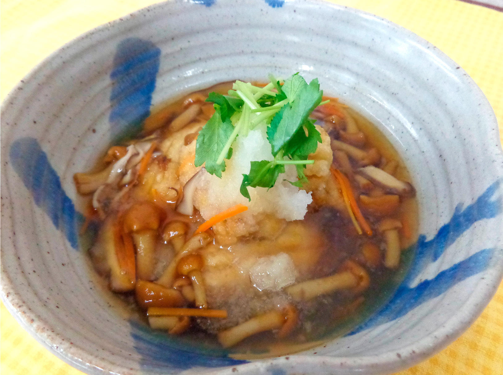 鮫の唐揚げ　秋の野菜あんかけ